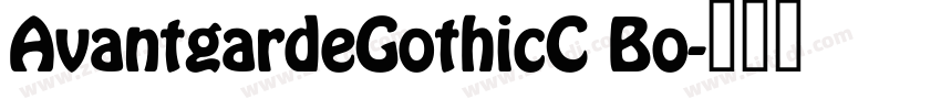 AvantgardeGothicC Bo字体转换